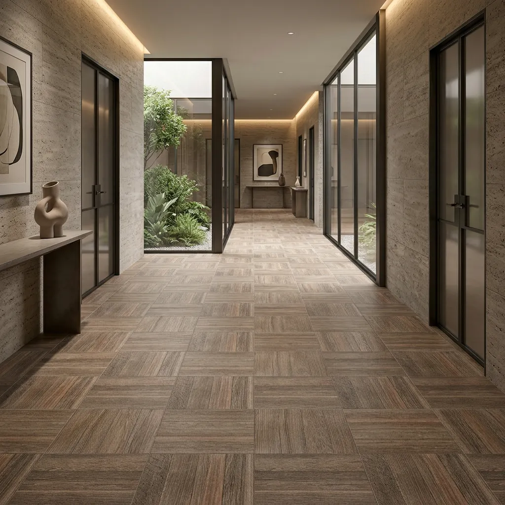Piso Madera Rovere 61x61 cm instalada en una casa