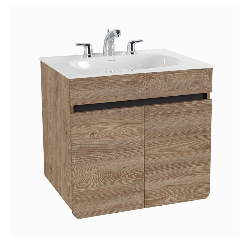 Mueble Aluvia Miel Elevado con Lavamanos 60 cm