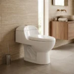 Sanitario Importado Prada Deluxe Blanco en baño moderno